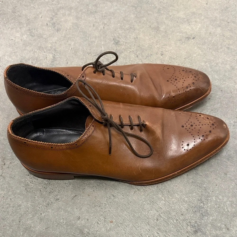 Elegant Brown Leather Men's Derbys